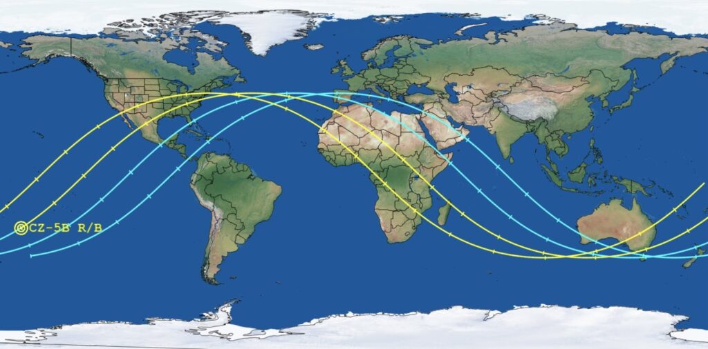 rientro razzo cinese