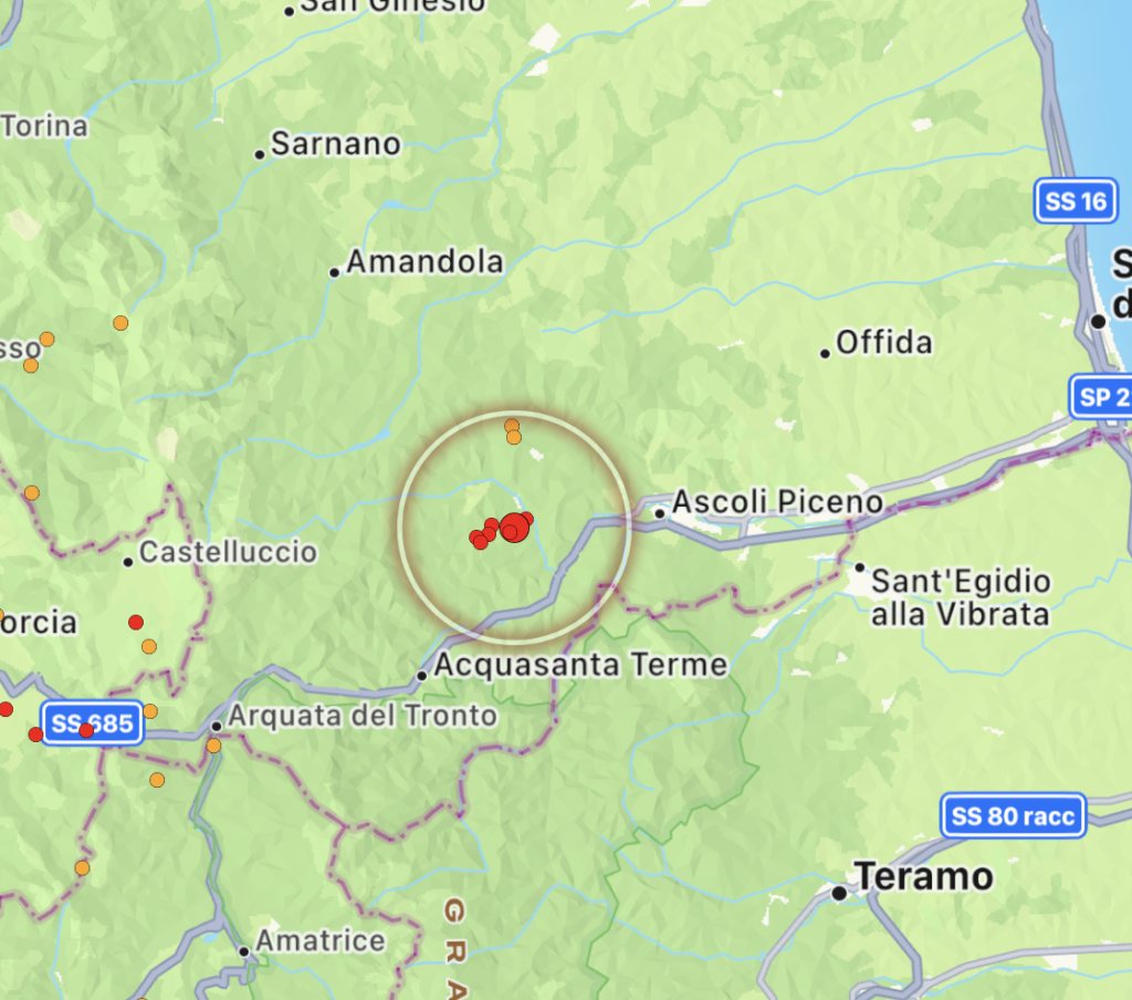 terremoto marche 2 novembre