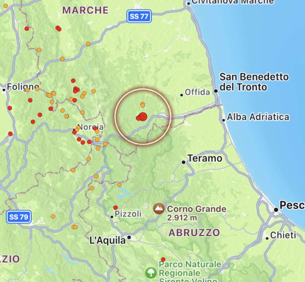 terremoto marche 2 novembre