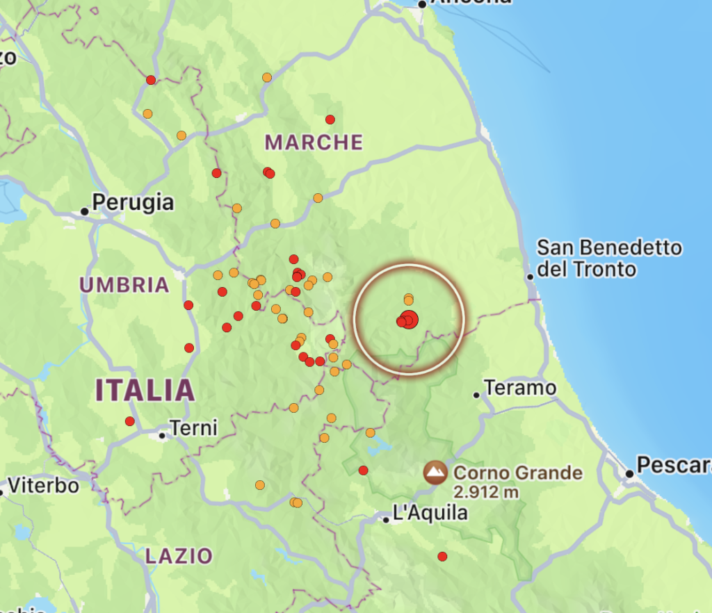 terremoto marche 2 novembre