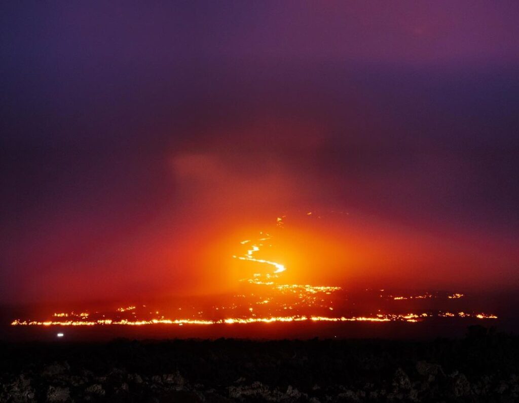 eruzione Mauna Loa hawaii