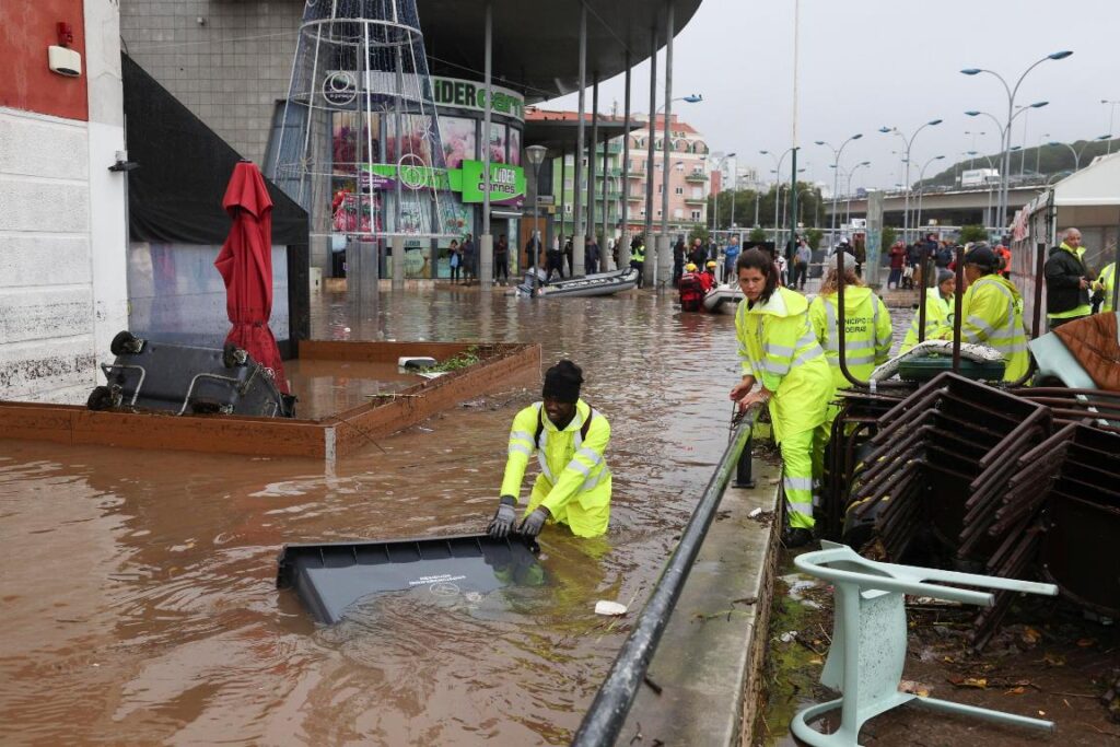 maltempo lisbona portogallo