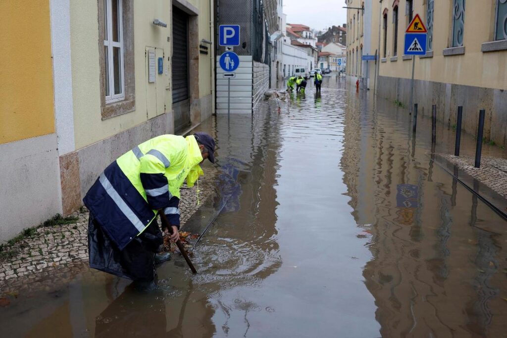 maltempo lisbona portogallo