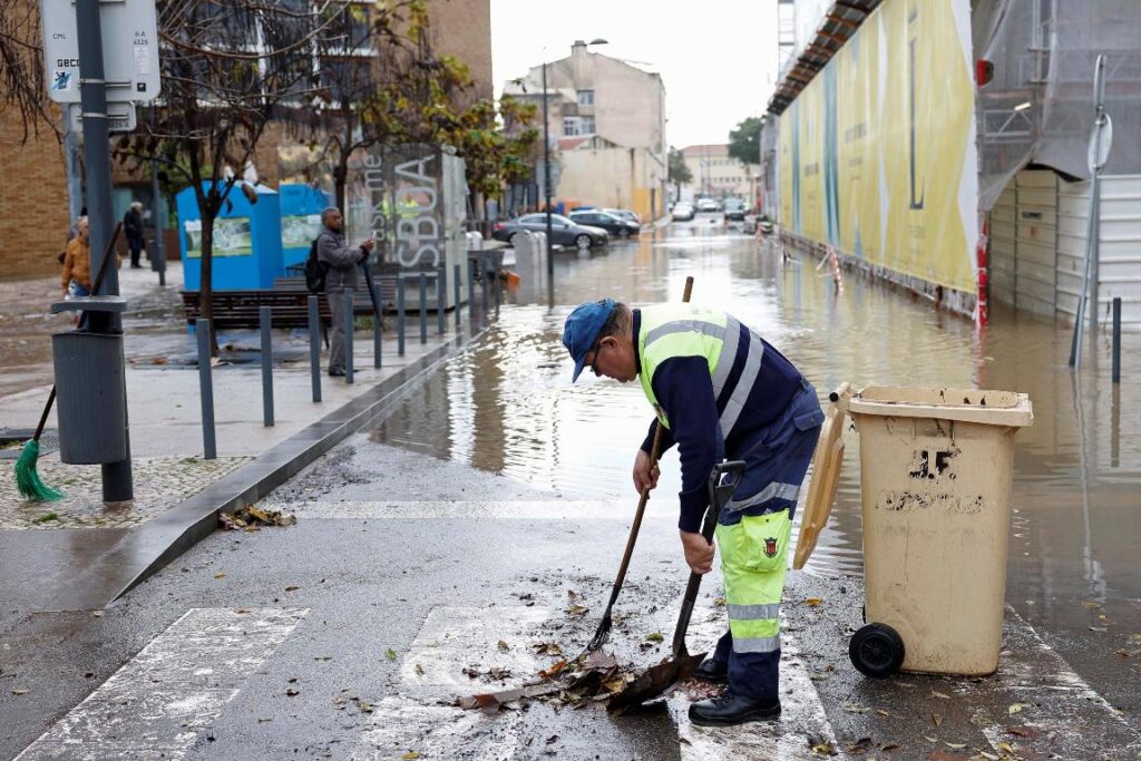 maltempo lisbona portogallo