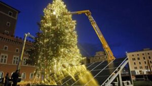 pannelli solari per l'albero di Natale