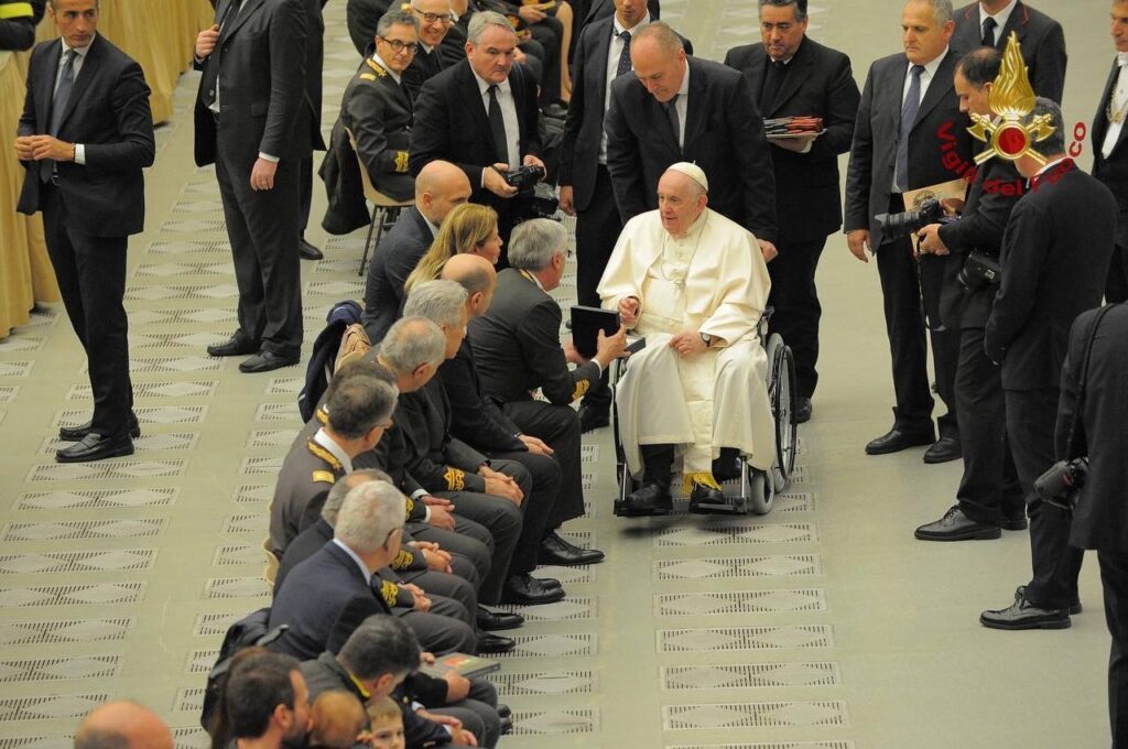 papa vigili del fuoco
