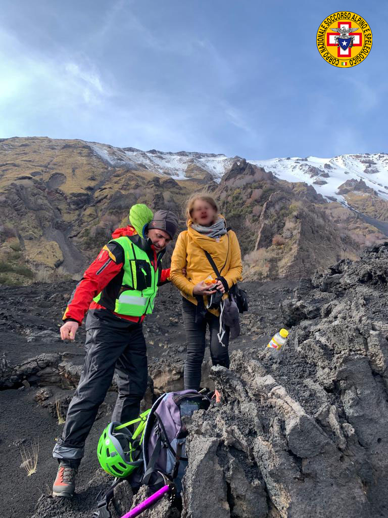 ritrovata donna dispersa etna