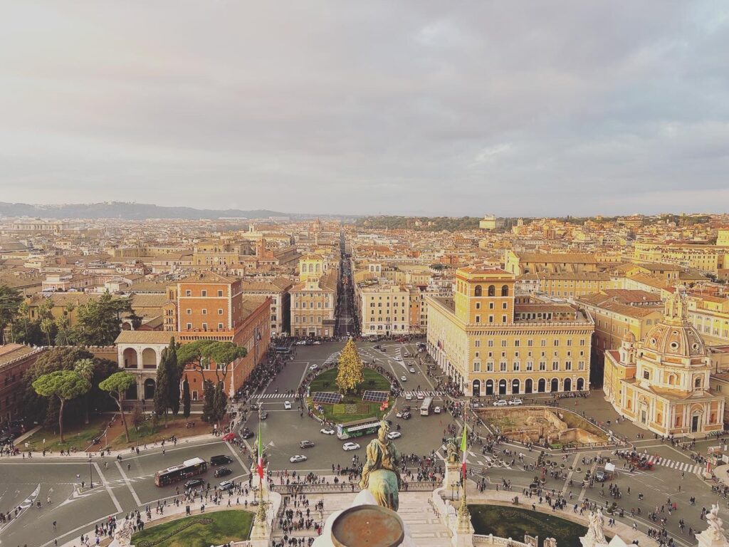 roma natale dall'alto
