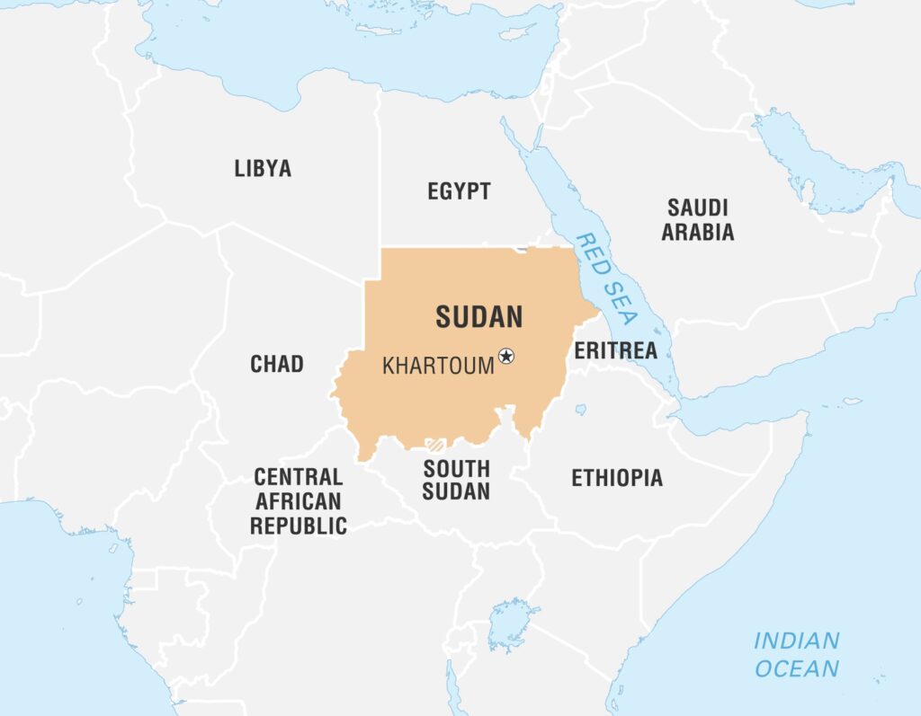 sudan map