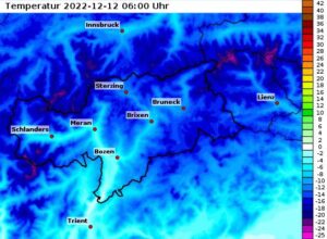 temperature alto adige