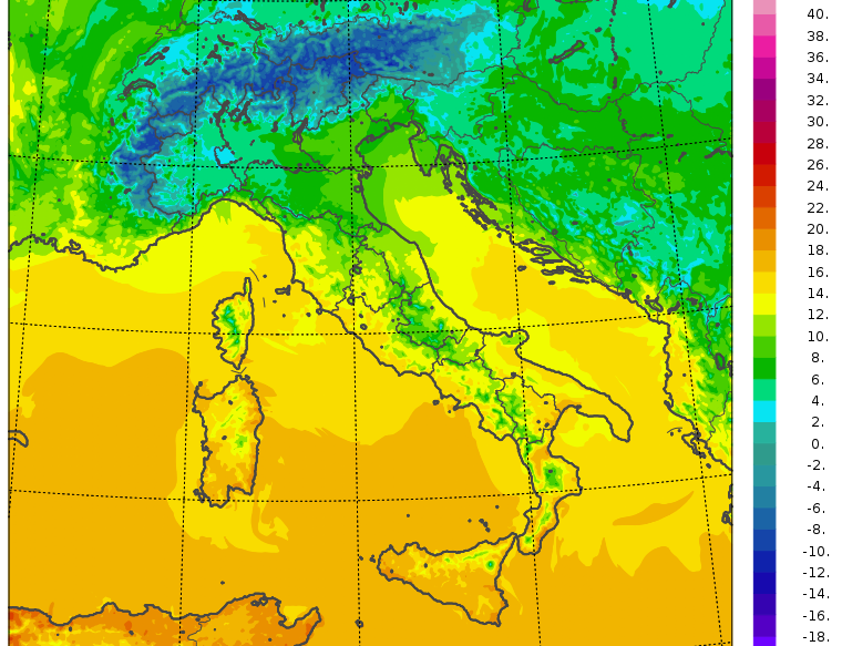 temperature massime 28 gennaio