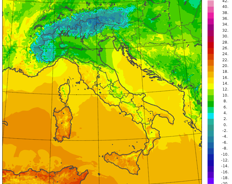 temperature massime