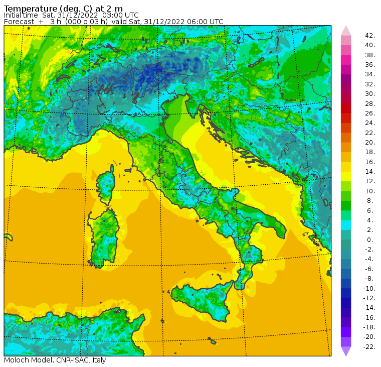 temperature minime oggi