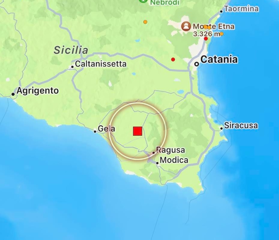terremoto sicilia 8 dicembre