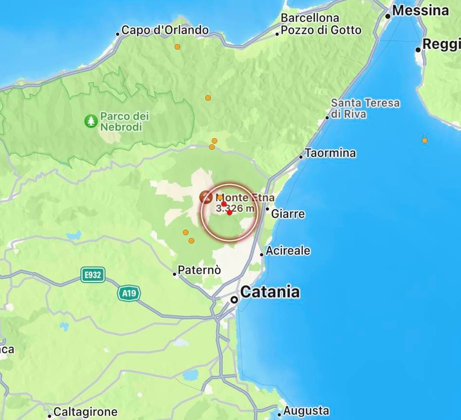 terremoto zafferana etnea