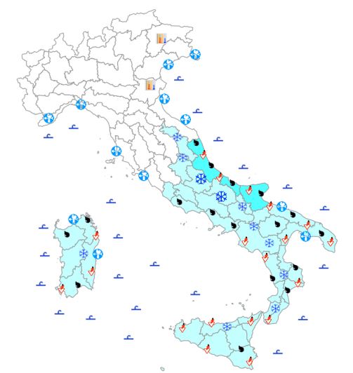 bollettino meteo protezione civile 26 gennaio