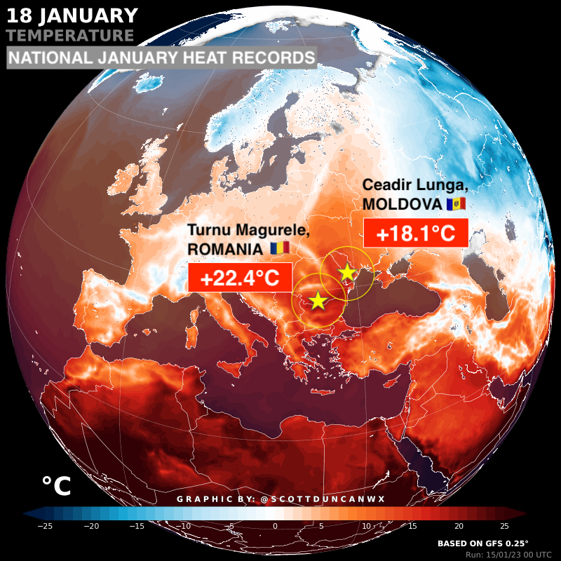 caldo record romania e moldavia