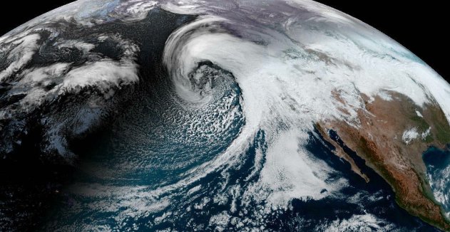 ciclone bomba california fiume atmosferico