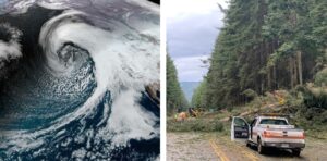 ciclone bomba california fiume atmosferico