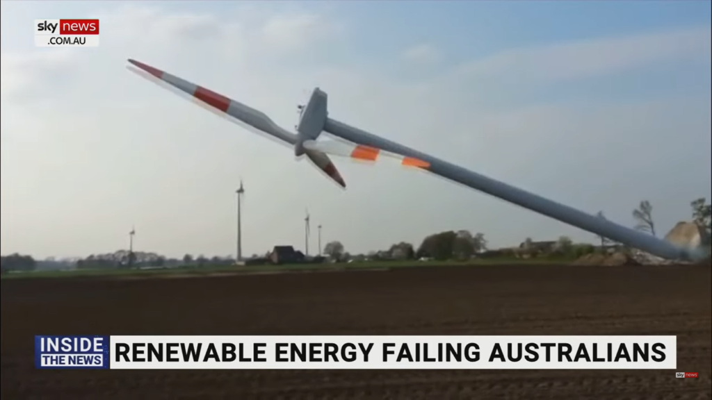 crollo turbine eoliche