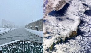 giappone storica ondata di neve e gelo