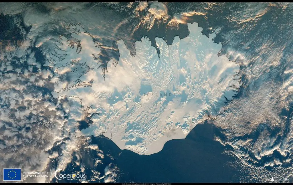 islanda gelo neve 1 gennaio 2023