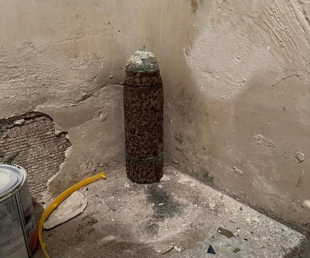 Proiettile nave Seconda Guerra trovato in scantinato a Sanremo