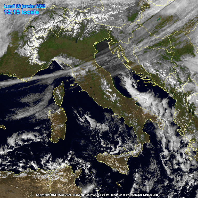 satellite animato italia lunedì 30 gennaio 2023