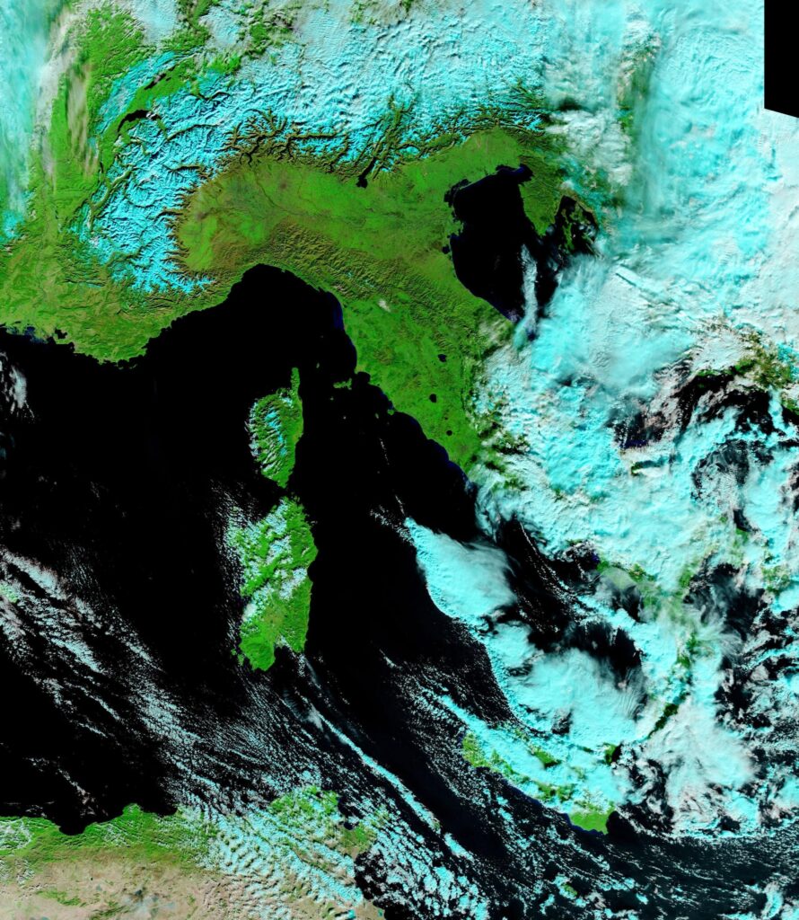 satellite meteo italia 10 gennaio 2023