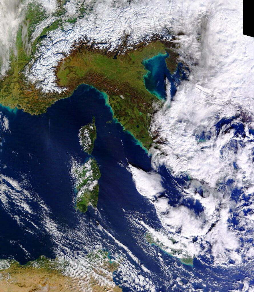 satellite meteo italia 10 gennaio 2023