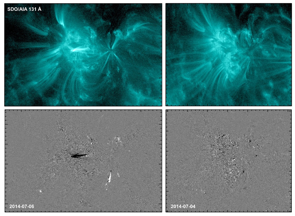 scintille flare brillamenti