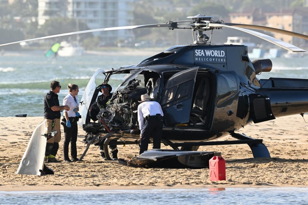 incidente elicottero australia