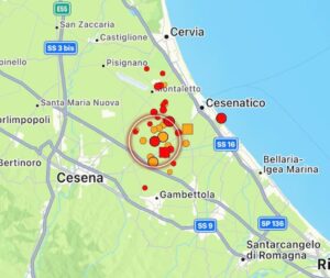 terremoto gambettola emilia romagna