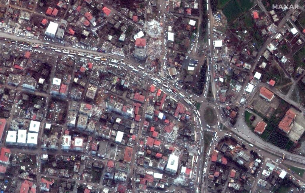terremoto turchia foto satelliti