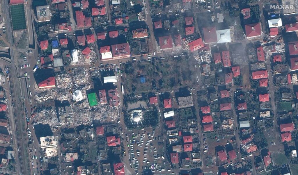 terremoto turchia foto satelliti