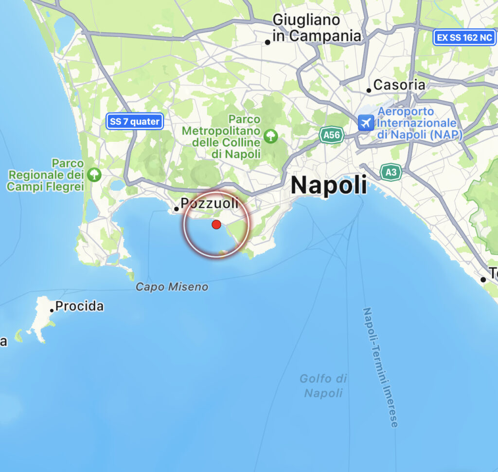Terremoto Pozzuoli notte