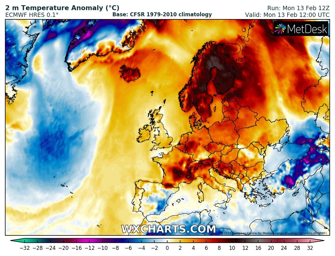 caldo anomalo scandinavia baltico