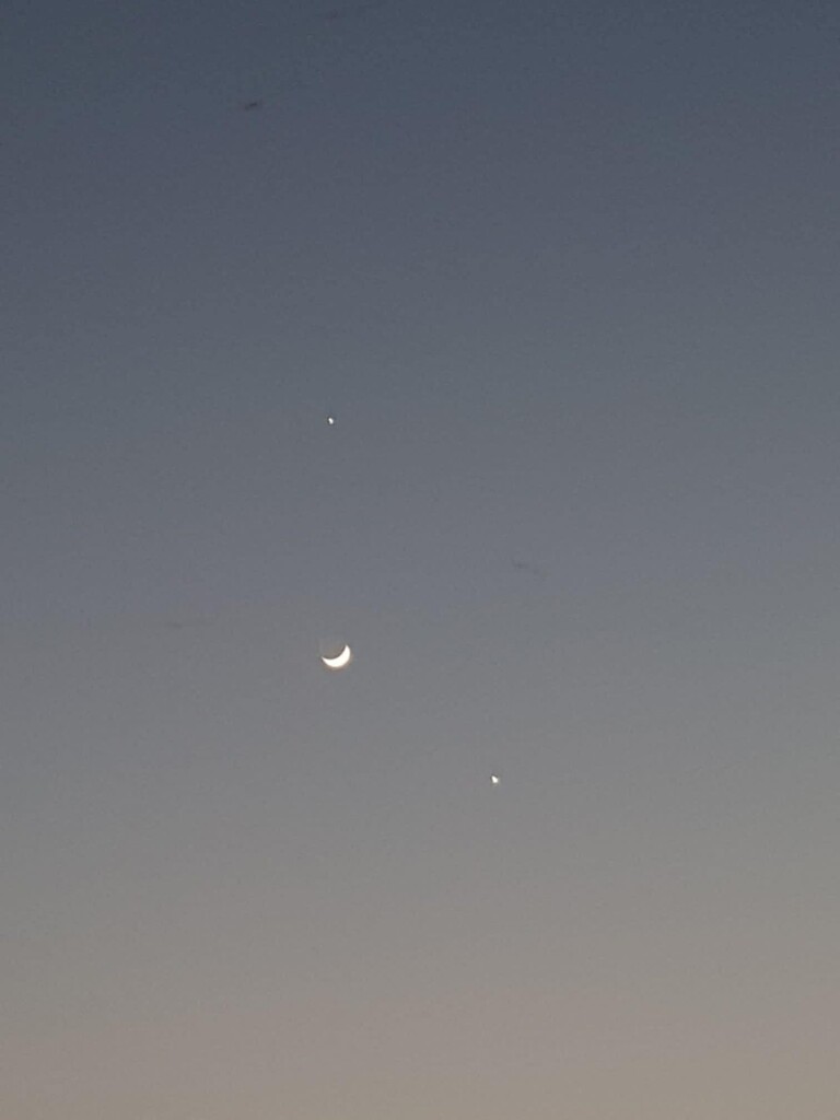 congiunzione luna giove venere