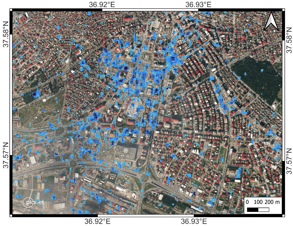 foto satelliti COSMO-SkyMed terremoto turchia