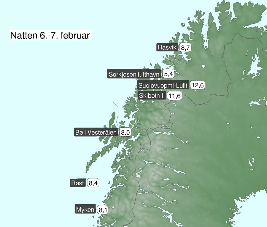 caldo record in norvegia