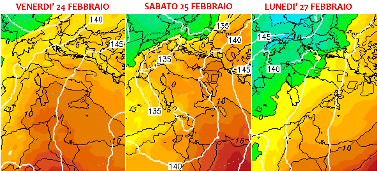 previsioni meteo italia 24 27 febbraio