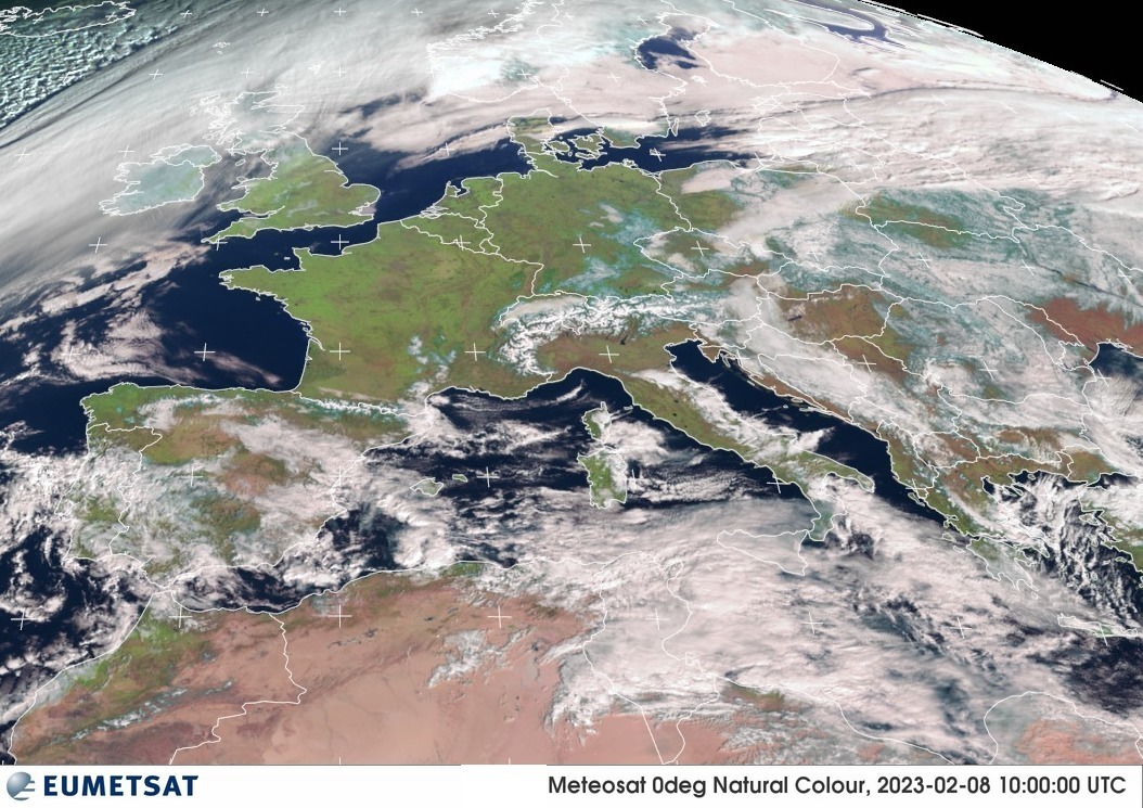satellite meteo italia 8 febbraio 2023