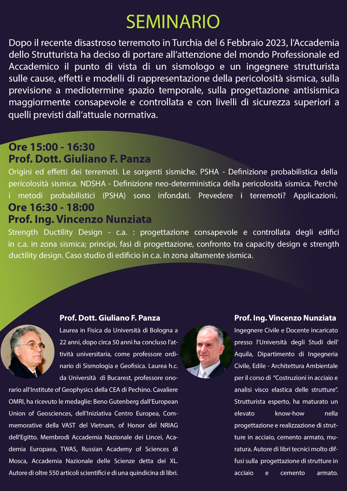 seminario difendersi dai terremoti si può