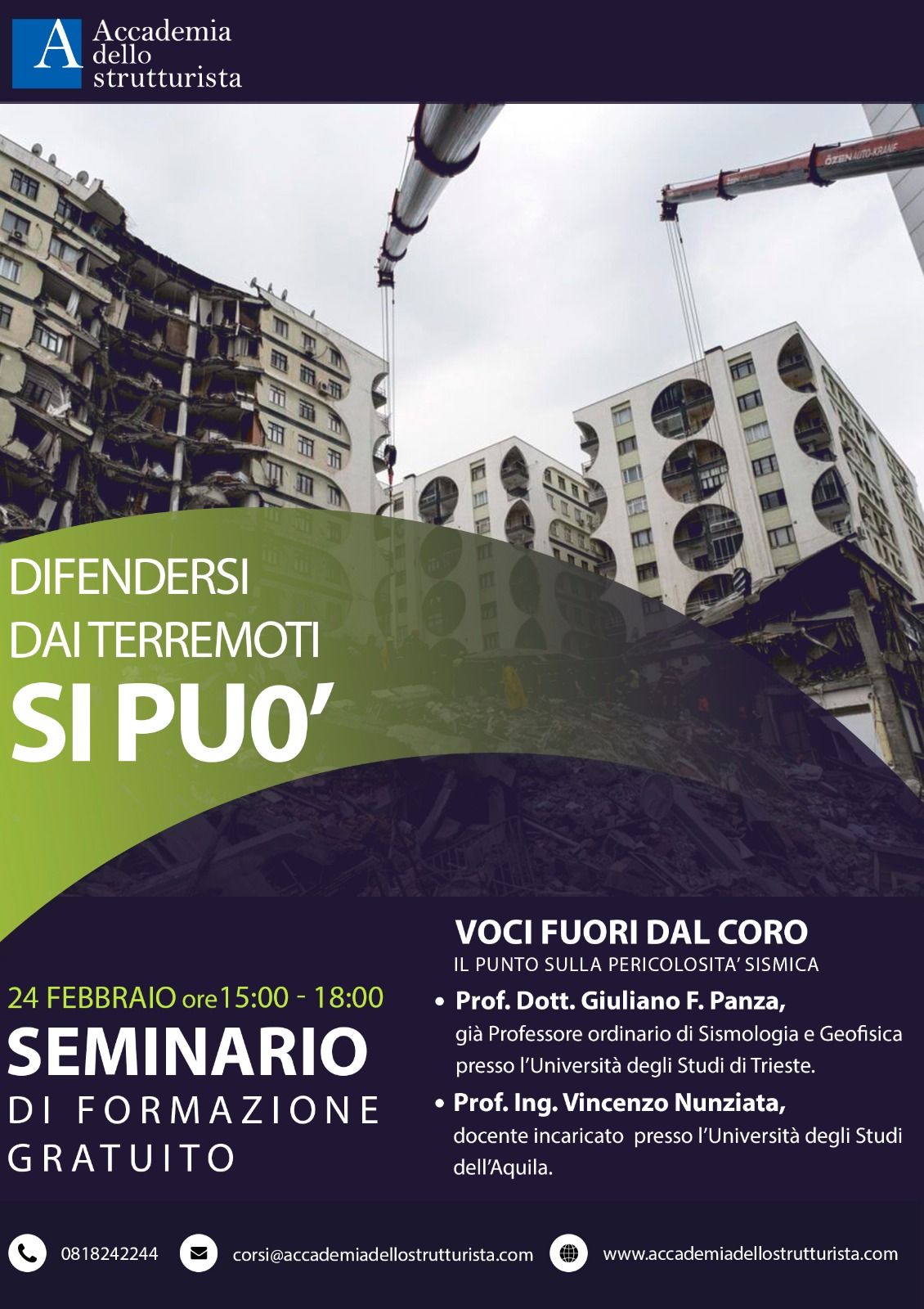 seminario difendersi dai terremoti si può