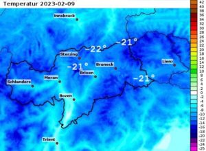 temperature alto adige