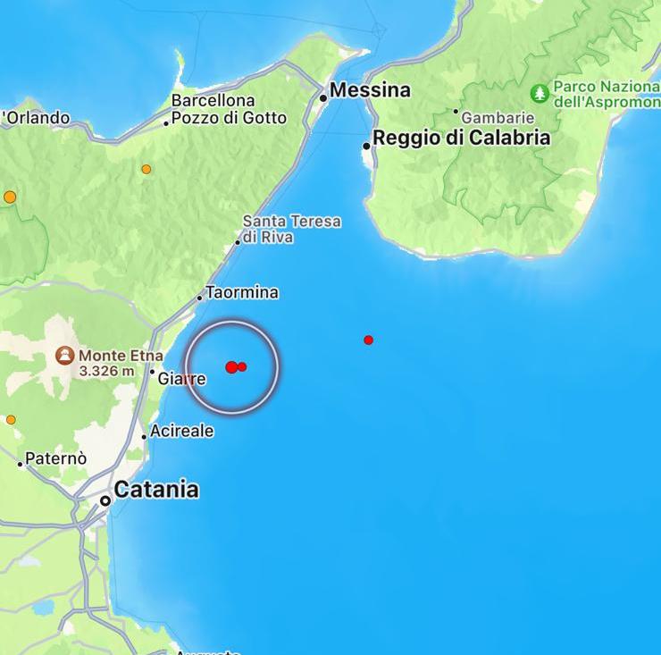 terremoto catania sicilia calabria