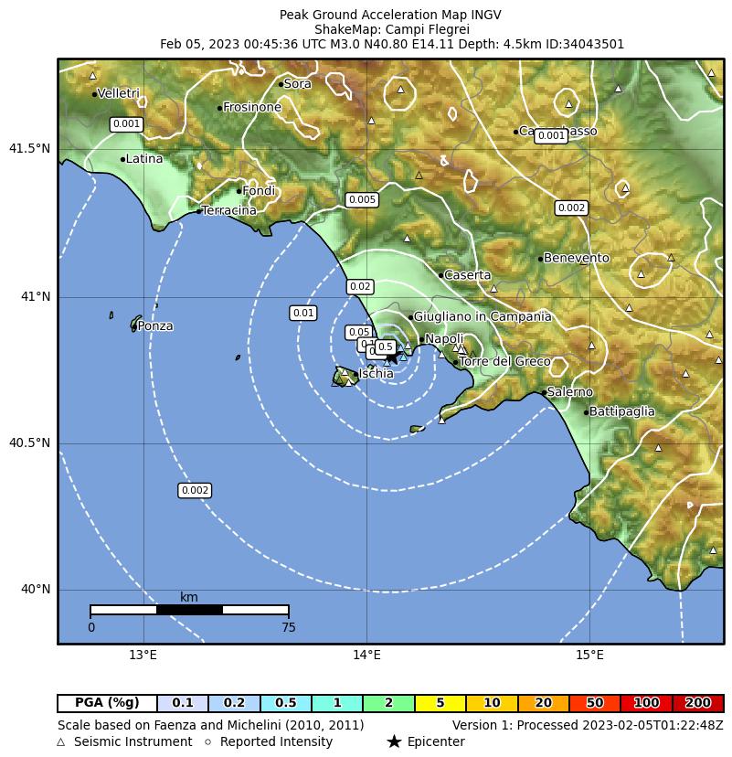 terremoto napoli pozzuoli 5 febbraio