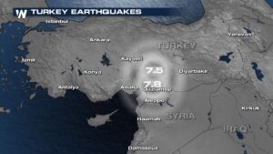 terremoto in turchia mappa
