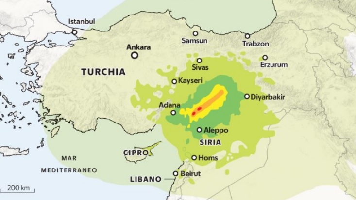 terremoto turchia siria epicentro