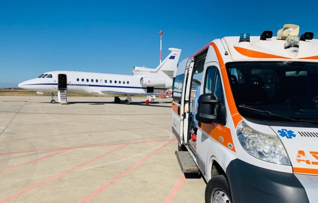 volo sanitario aeronautica cagliari venezia